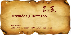 Draskóczy Bettina névjegykártya