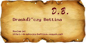 Draskóczy Bettina névjegykártya